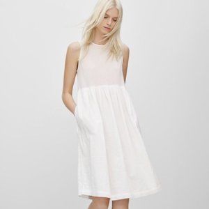 Aritzia Wilfred Looz White Cotton Dress
